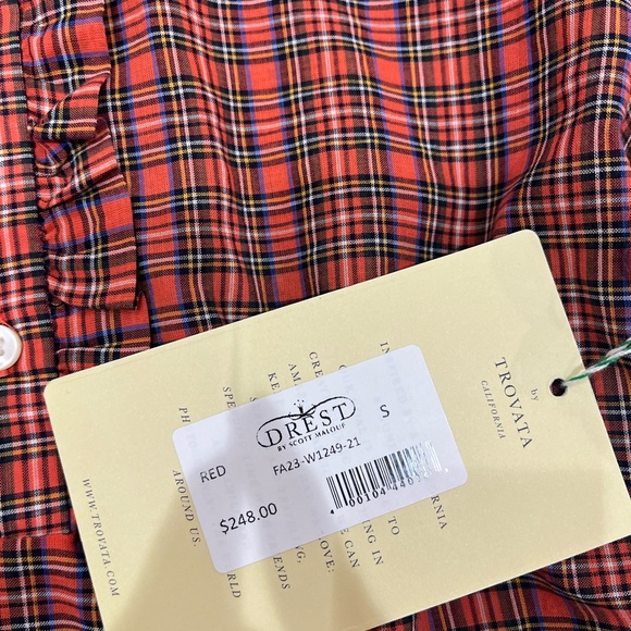 Trovata Red Plaid Shirt - Picture 4 of 4